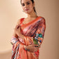 Soft Lichi Silk Saree adorned with elegant floral saree