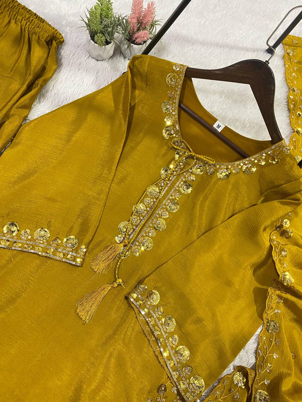 CHINON SEQUENCE EMBROIDERY WORK SUIT
