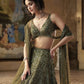 Chinon silk lehenga with Dori sequins & thread work choli