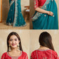 Party Wear Soft Fendy Chiffon silk Saree