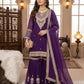 GEORGETTE CORDING WITH SEQUENCE EMBROIDERY WORK SUIT