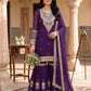 GEORGETTE CORDING WITH SEQUENCE EMBROIDERY WORK SUIT