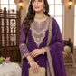 GEORGETTE CORDING WITH SEQUENCE EMBROIDERY WORK SUIT