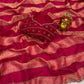 Space silk Blooming With jarkhan Work Saree