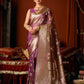 Self Jacquard Soft Silk Saree With Rich Zari Weaving & Tassels