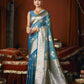 Self Jacquard Soft Silk Saree With Rich Zari Weaving & Tassels