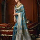 Self Jacquard Soft Silk Saree With Rich Zari Weaving & Tassels