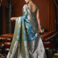 Self Jacquard Soft Silk Saree With Rich Zari Weaving & Tassels