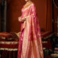 Self Jacquard Soft Silk Saree With Rich Zari Weaving & Tassels