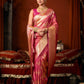 Self Jacquard Soft Silk Saree With Rich Zari Weaving & Tassels