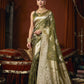 Self Jacquard Soft Silk Saree With Rich Zari Weaving & Tassels