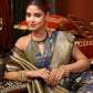 Self Jacquard Soft Silk Saree With Rich Zari Weaving & Tassels