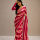 Space silk Blooming With jarkhan Work Saree