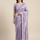 Space Silk Saree with Elegant Zarkan Diamond Work