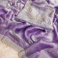 Space Silk Saree with Elegant Zarkan Diamond Work
