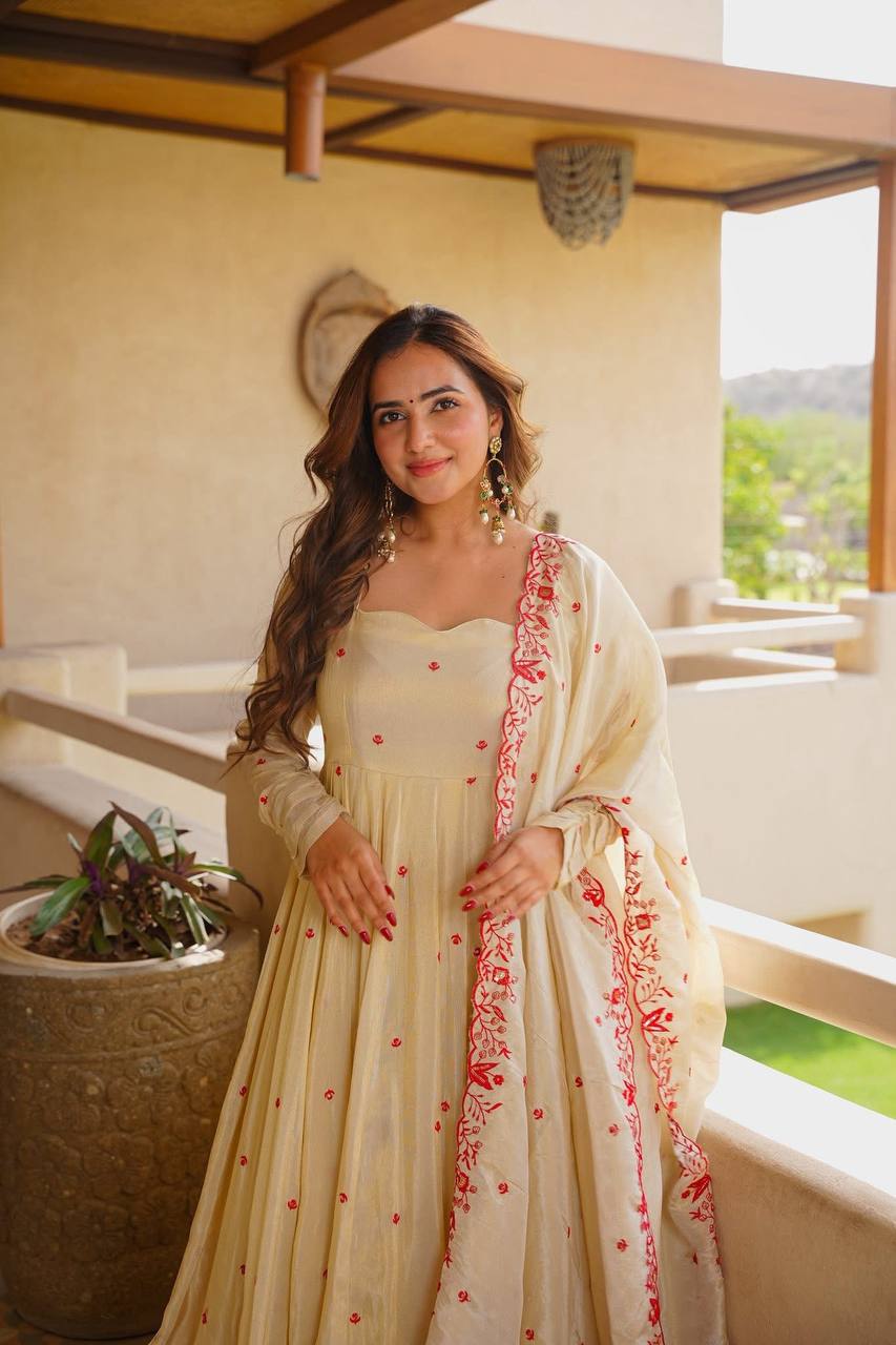 PREMIUM READYMADE LUXURY ANARKALI SUIT SET [3 PIS]