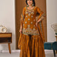 Launching New Designer Party Wear Look Top Sharara Plazzo and Dupatta