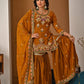 Launching New Designer Party Wear Look Top Sharara Plazzo and Dupatta