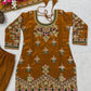 Launching New Designer Party Wear Look Top Sharara Plazzo and Dupatta