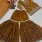 Launching New Designer Party Wear Look Top Sharara Plazzo and Dupatta
