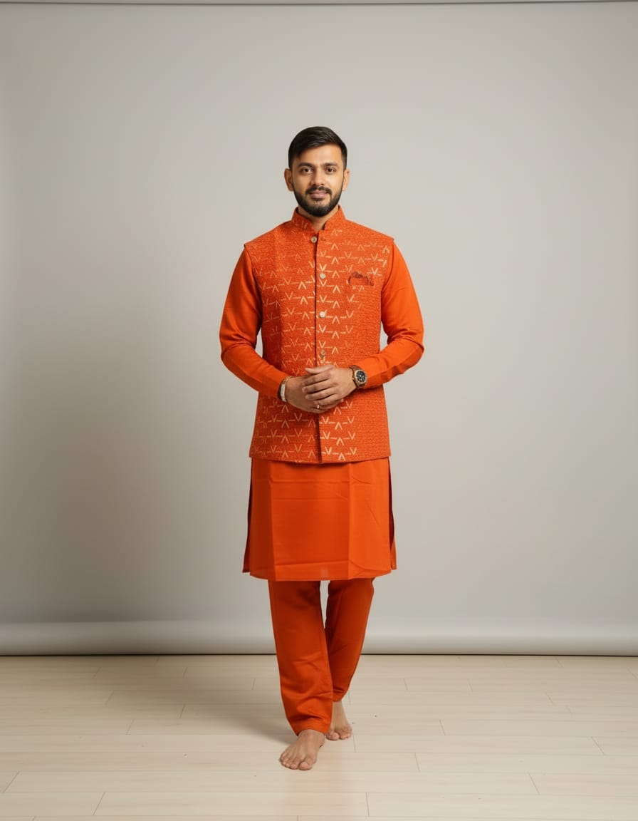 Premium Quality Men’s Koti Kurta Set
