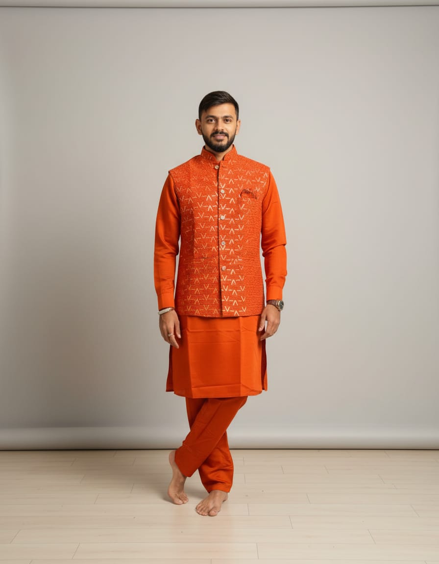 Premium Quality Men’s Koti Kurta Set