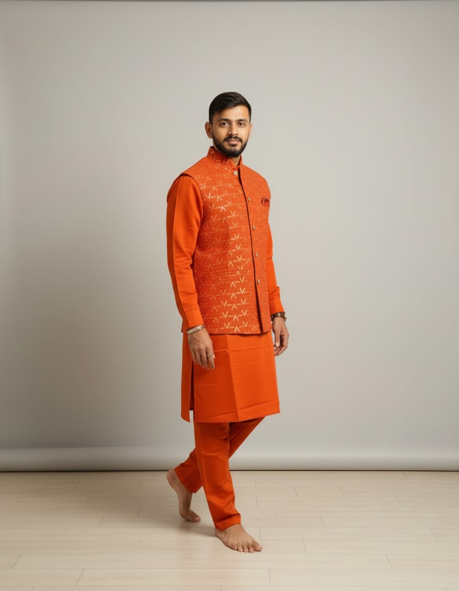 Premium Quality Men’s Koti Kurta Set