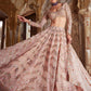 Faux georgette lehenga with paper mirror zari & thread work Lehenga Collection