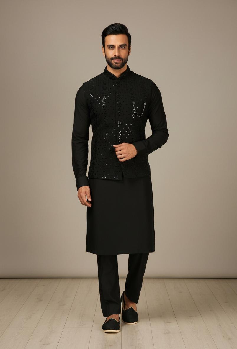 Premium Men’s Koti Kurta Set