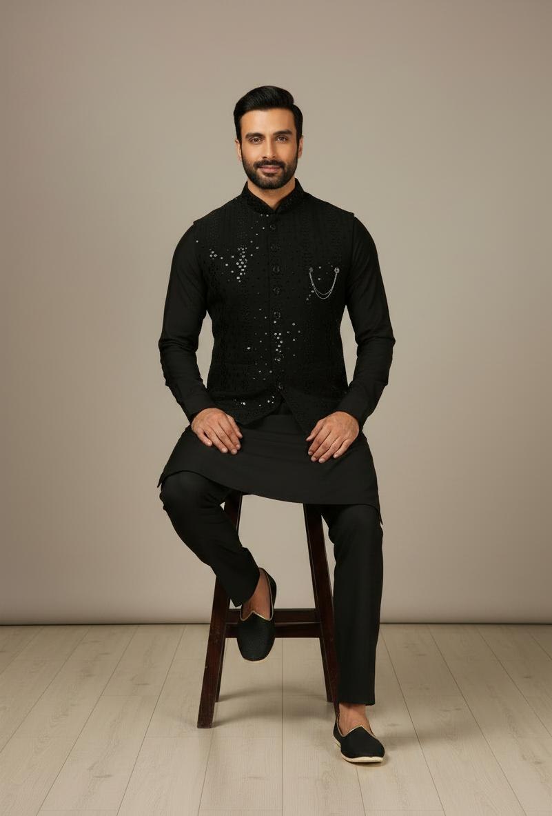 Premium Men’s Koti Kurta Set