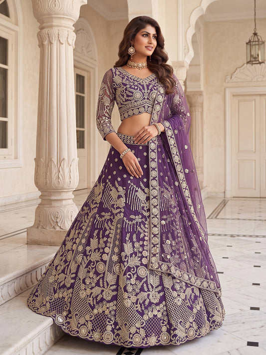 Butterfly Net Sequins and Codding Embroidery Work Fabric
