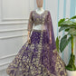 Butterfly Net Sequins and Codding Embroidery Work Fabric