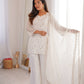 CRUNCHY SILK FABRIC WITH EMBROIDERY SEQUENCE AND JARI WORK SUIT