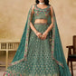 Georgette Thread Zari Sequence Embroidery Lehenga