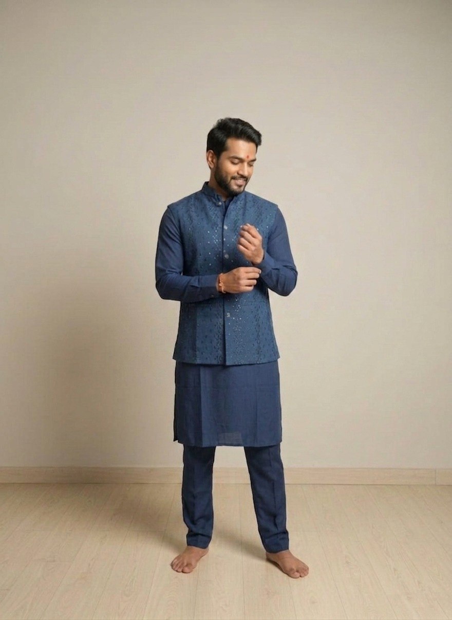 Premium Men’s Koti Kurta Set
