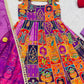 Heavy Position Print Embroidered Maxi Suit Set