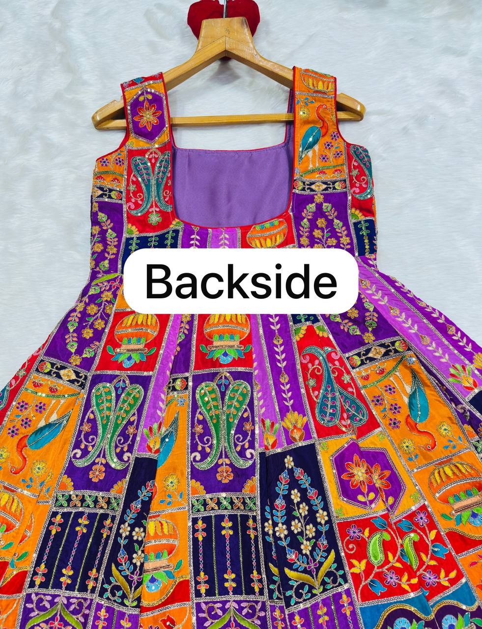 Heavy Position Print Embroidered Maxi Suit Set