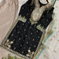 MAHIRA KHAN INSPIRED SEQUENCE EMBROIDERY WORKED TOP PLAZZO