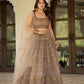 Net Zari Sequence embroidery lehenga choli