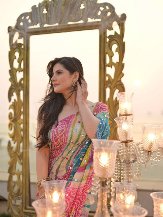 NEW TRENDING BOLLYWOOD INSPIRE ZARINKHAN SAREE