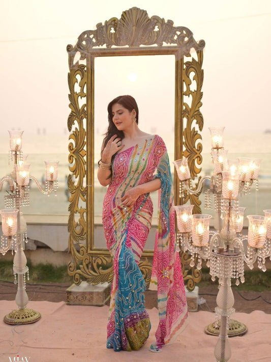 NEW TRENDING BOLLYWOOD INSPIRE ZARINKHAN SAREE