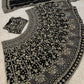 Chinon silk lehenga with zari sequins & dori work choli