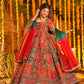 Heavy Position Print Embroidered Maxi Suit Set