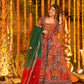 Heavy Position Print Embroidered Maxi Suit Set