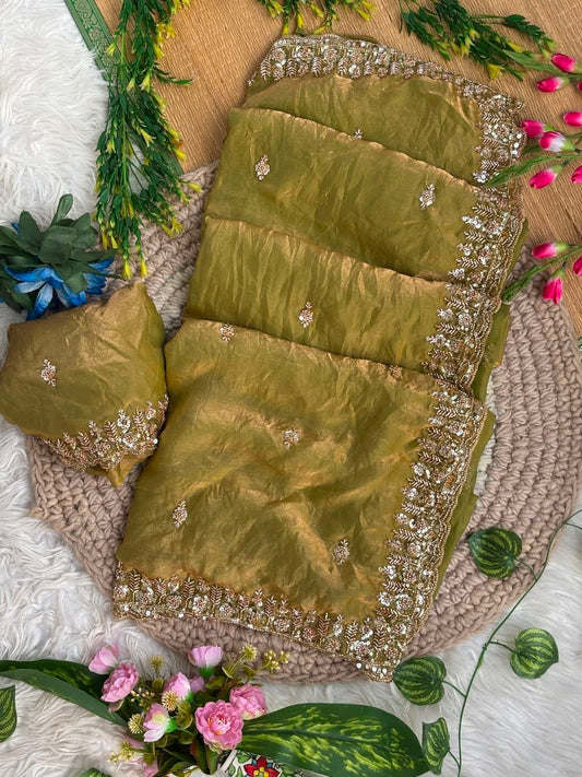 Very soft elegant nd rich look fendy sartin saree
