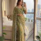 Fandy Satin Bidds And Sequins Embroidery Design Work Saree