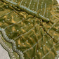 Fandy Satin Bidds And Sequins Embroidery Design Work Saree