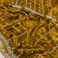 Fandy Satin Bidds And Sequins Embroidery Design Work Saree