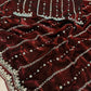 Fandy Satin Bidds And Sequins Embroidery Design Work Saree