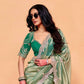 Premium moss chiffon Saree